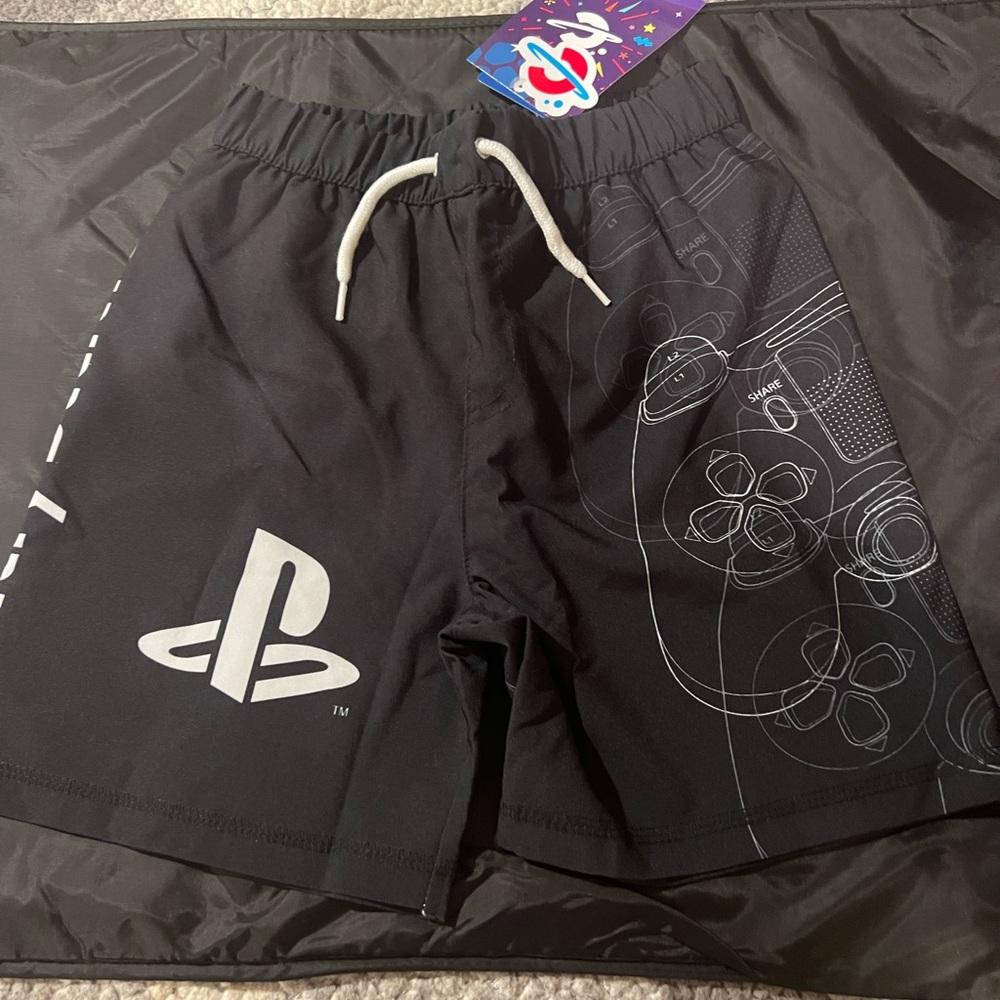 Boys PlayStation bathing suit.